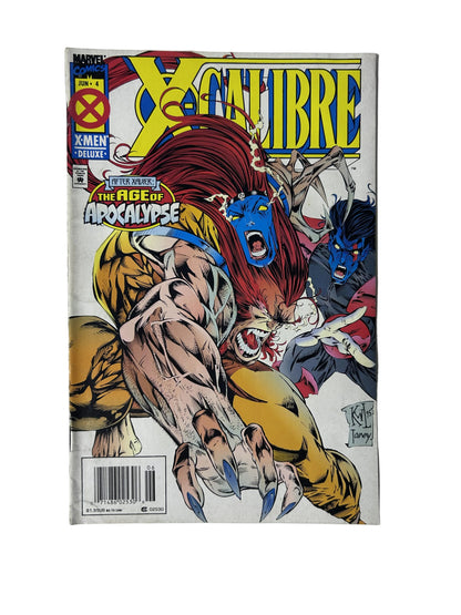 X-Calibre #4 - Marvel Comics Jun 1995, Age of Apocalypse Finale — Mystique AoA, KW Jonny Cover, X-Men Deluxe Newsstand (Single Issue)