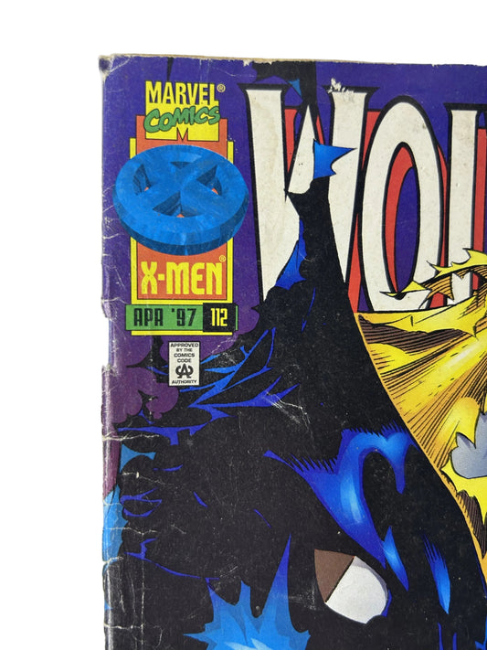 Wolverine #112 - Marvel Comics Apr 1997, Agent of Evil — Black Costume, X-Men Banner, Newsstand (Single Issue)
