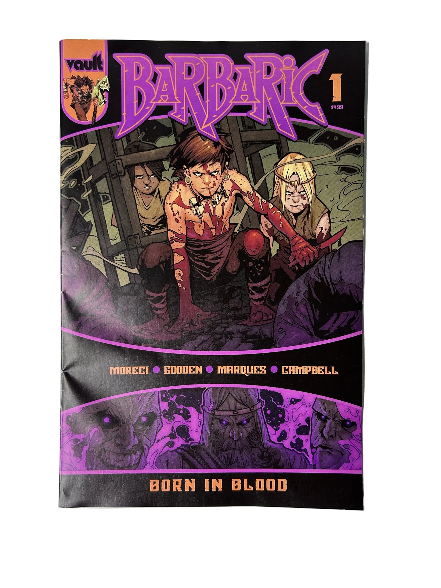 Barbaric: Born in Blood #1 - Vault Comics, A New Era of Barbaric Begins — Moreci, Gooden & Duke Cover (Single Issue)