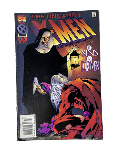 The Uncanny X-Men #327 - Marvel Comics Dec 1995, 'If Sins Be Forgiven' — Magneto, Madureira Cover, X-Men Deluxe Newsstand (Single Issue)