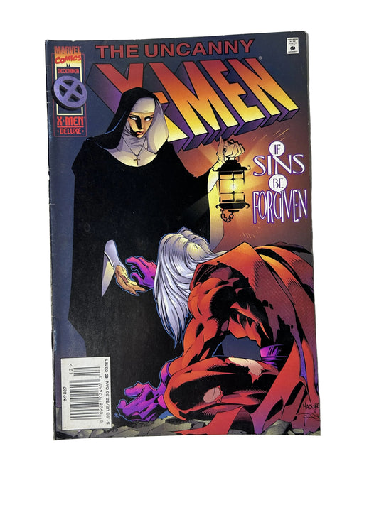 The Uncanny X-Men #327 - Marvel Comics Dec 1995, 'If Sins Be Forgiven' — Magneto, Madureira Cover, X-Men Deluxe Newsstand (Single Issue)