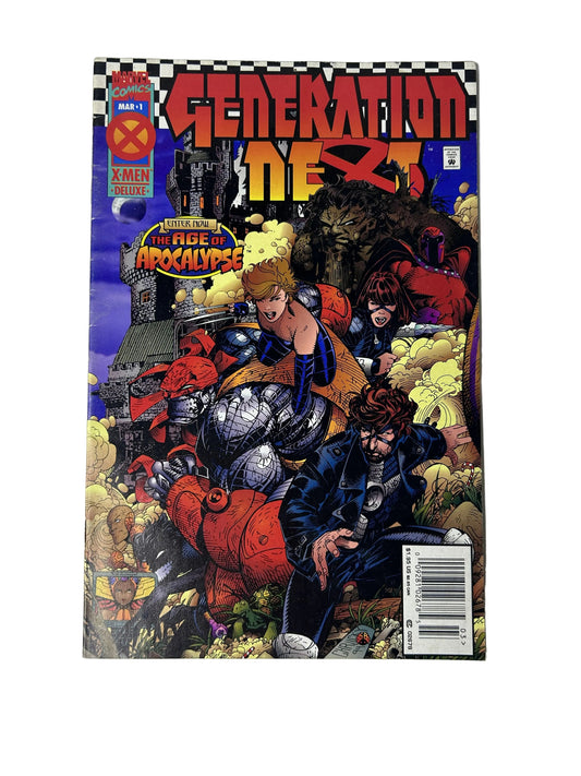 Generation Next #1 - Marvel Comics Mar 1995, Age of Apocalypse — Colossus, Shadowcat, X-Men Deluxe Newsstand (Single Issue)