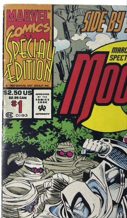 Marc Spector: Moon Knight Special Edition #1 — Marvel Comics Jan 1993, Side by Side with Shang-Chi Master of Kung Fu (Single Issue)