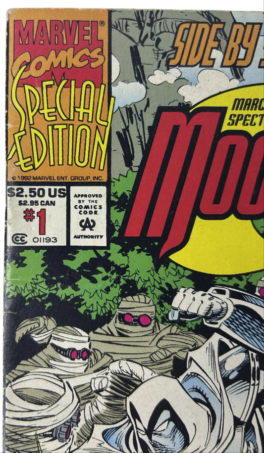 Marc Spector: Moon Knight Special Edition #1 — Marvel Comics Jan 1993, Side by Side with Shang-Chi Master of Kung Fu (Single Issue)