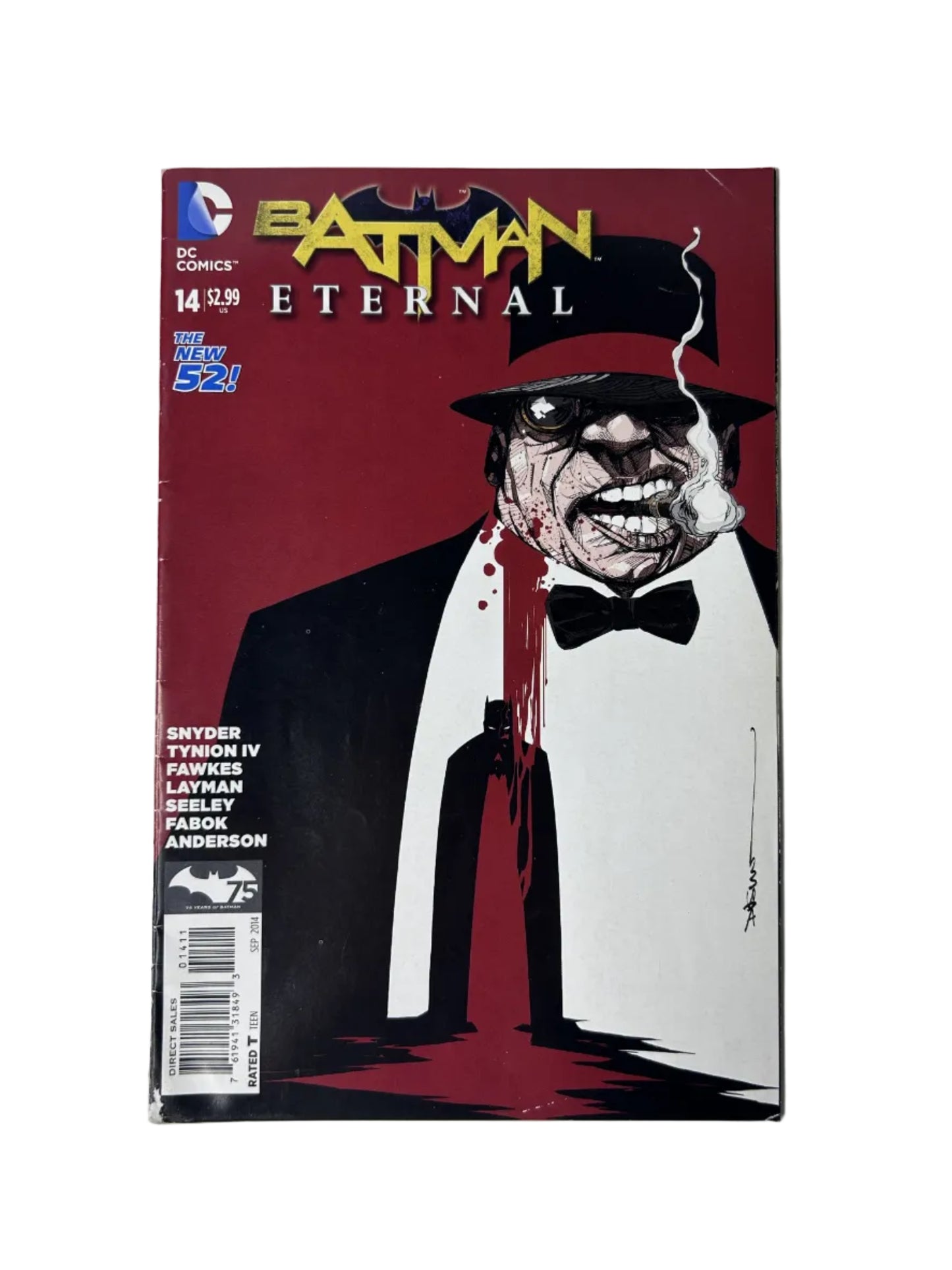 Batman Eternal #14 — DC Comics The New 52! Sep 2014, Penguin Cover — Snyder, Tynion IV & Fabok Art (Single Issue)