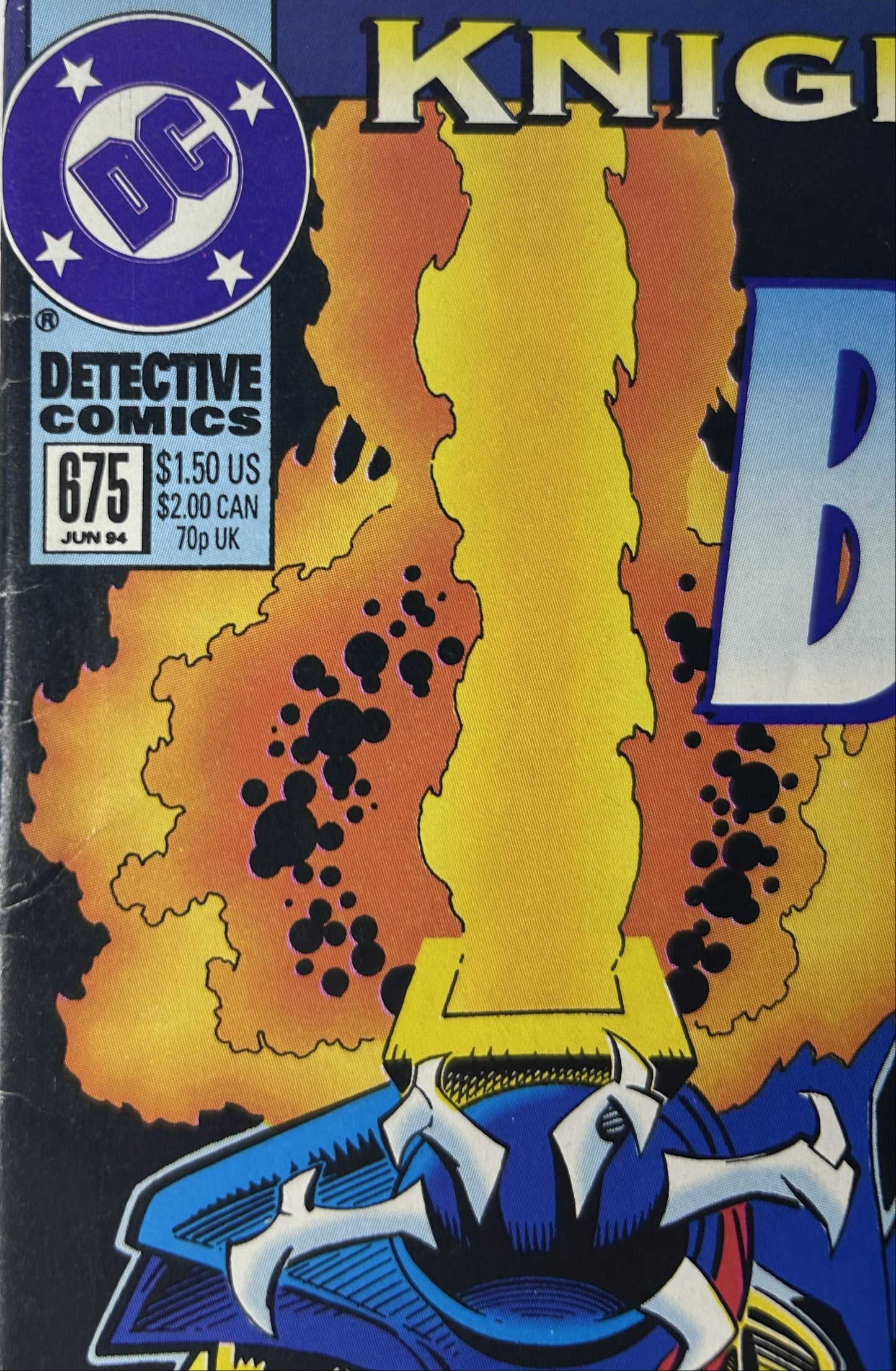 Detective Comics #675 — DC Comics Jun 1994, Knightquest The Crusade — AzBats — Dixon, Nolan & Hanna (Single Issue)