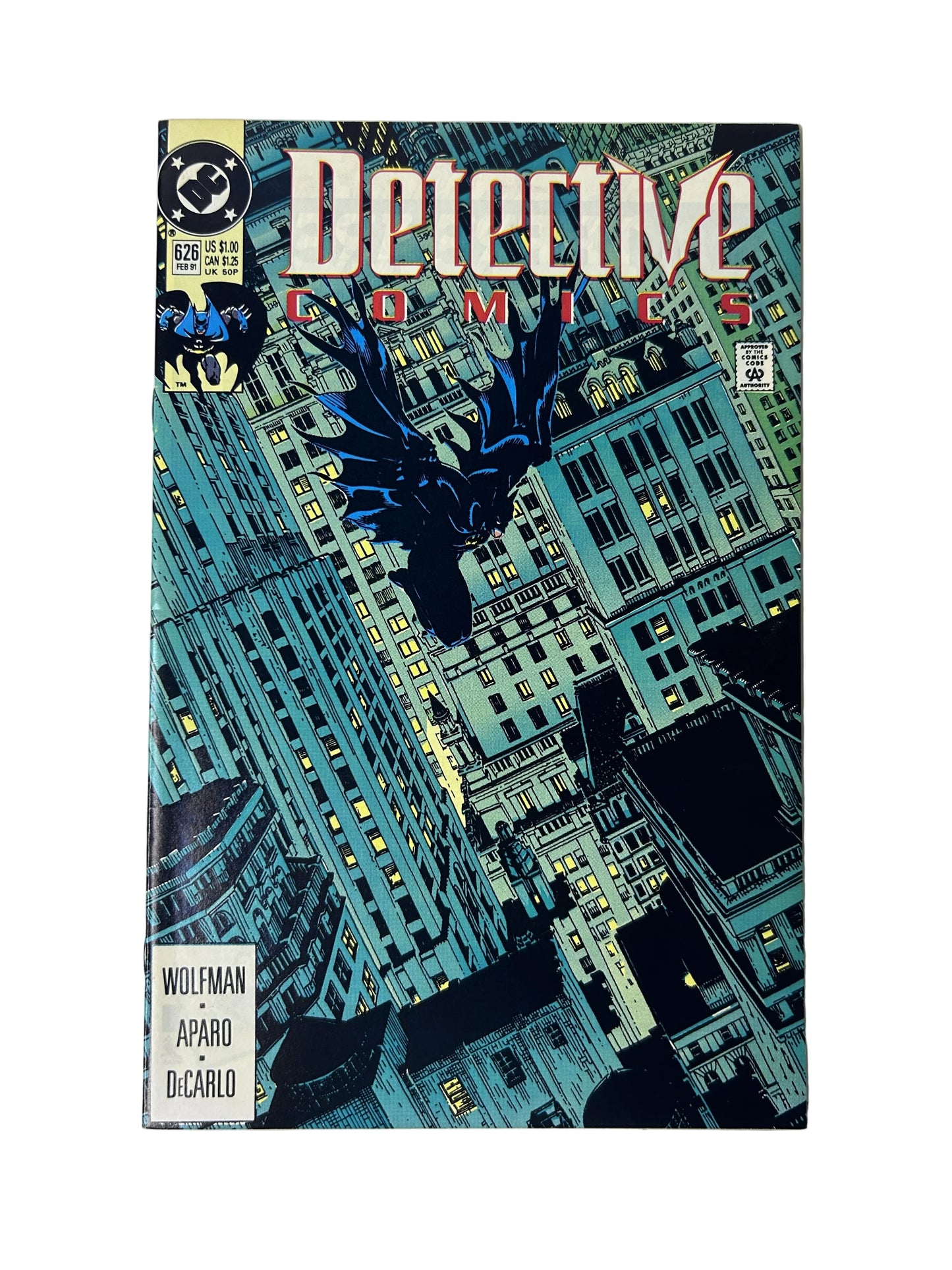 Detective Comics #626 - DC Comics Feb 1991, Guardsman Mob — Marv Wolfman, Jim Aparo & Mike DeCarlo (Single Issue)