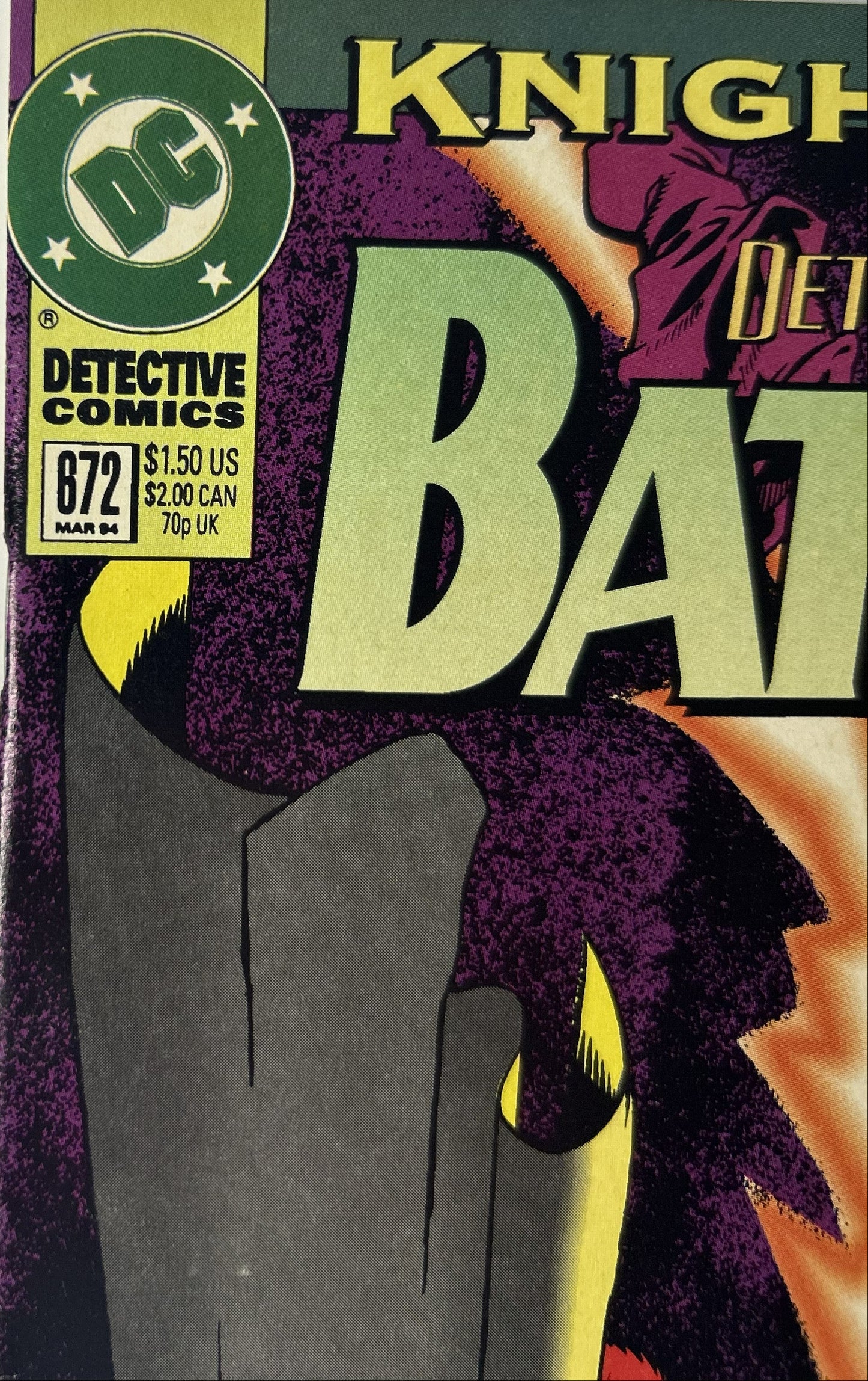 Detective Comics featuring Batman #872 — DC Comics Mar 1994, KnightQuest: The Crusade — Dixon, Nolan & Hanna (Single Issue)