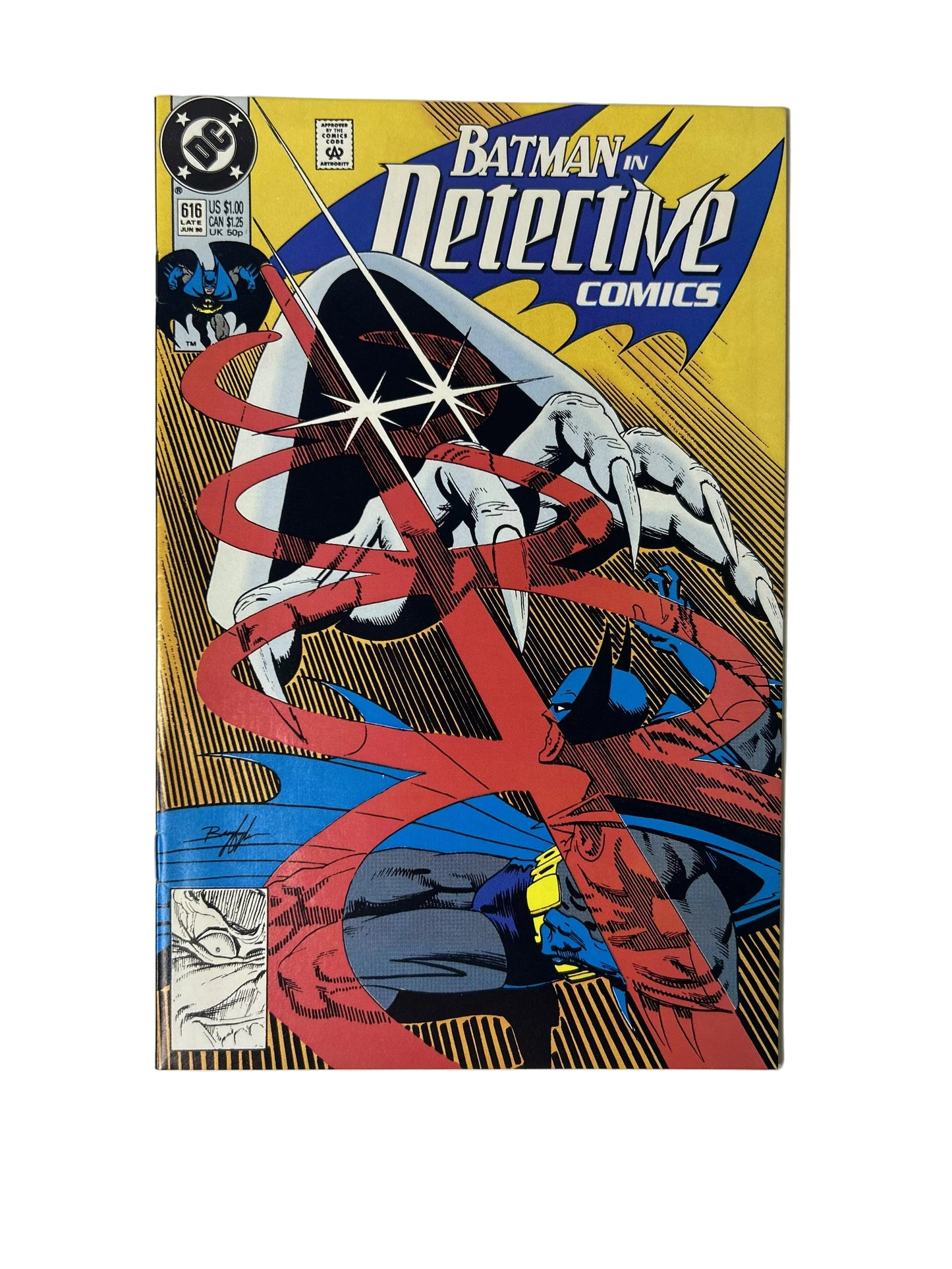 Batman in Detective Comics #616 — DC Comics Late Jun 1990, Newsstand Edition (Single Issue)