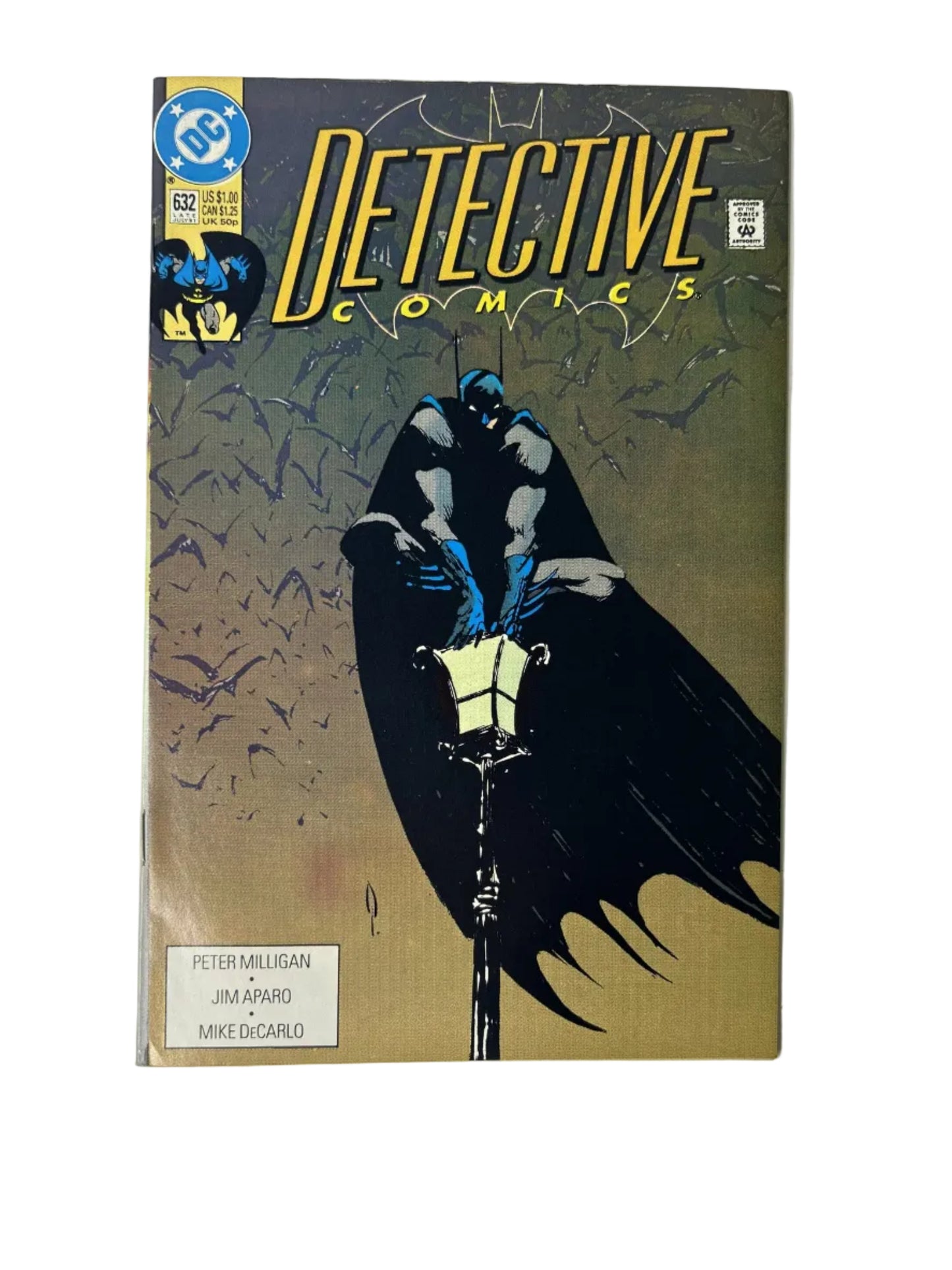 Detective Comics #632 — DC Comics Late Jul 1991, Milligan, Aparo & DeCarlo — Newsstand Edition (Single Issue)
