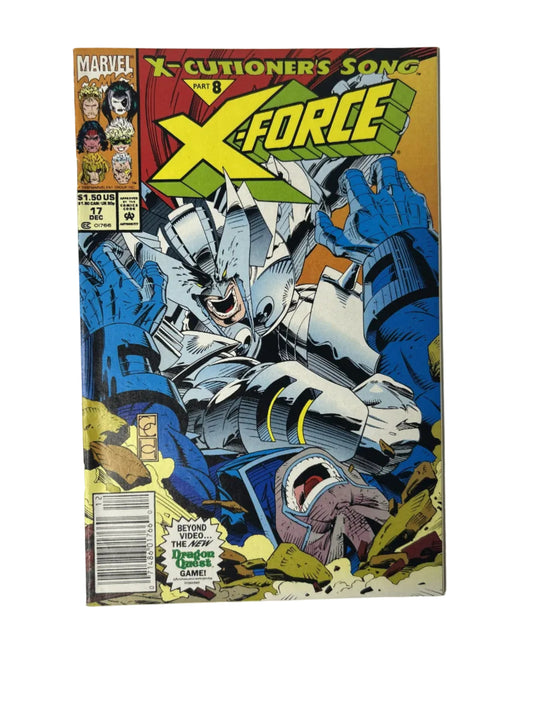X-Force #17 — Marvel Comics Dec 1992, X-Cutioner's Song Part 8 — Newsstand Edition (Single Issue)