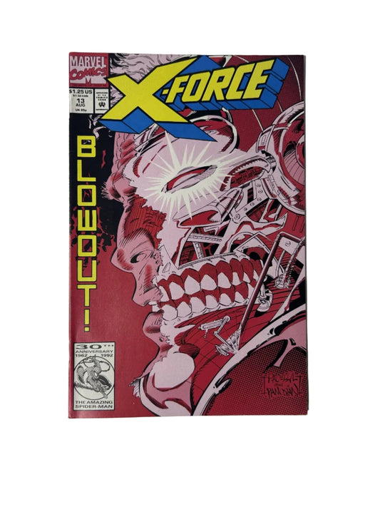 X-Force #13 — Marvel Comics Aug 1992, Blowout!! — Pacella & Palmiotti — Newsstand Edition (Single Issue)