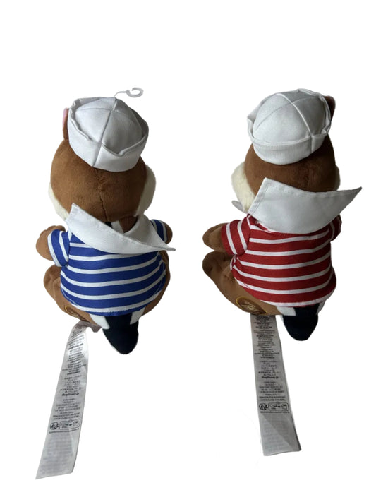 Chip & Dale Disney Cruise Line Sailor Plush Set – Disney Cruise Line Exclusive (~10" each)