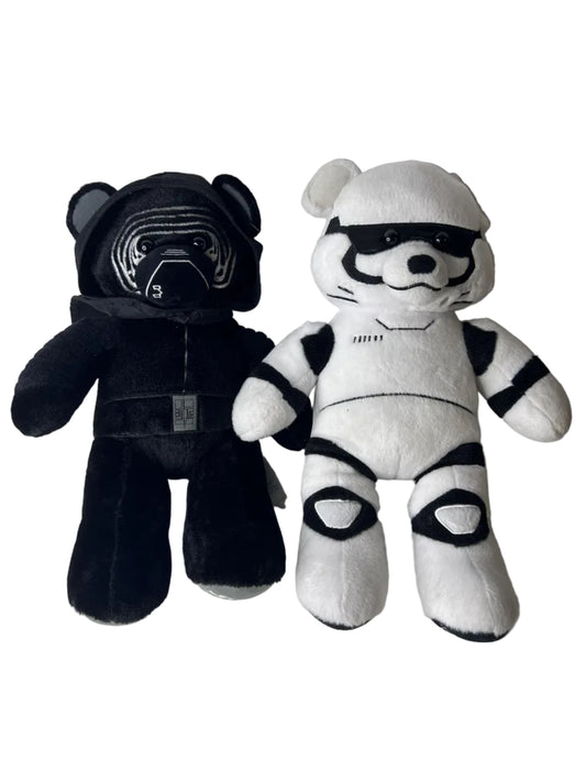 Kylo Ren & First Order Stormtrooper Build-A-Bear Plush Bundle – Star Wars: The Force Awakens x BAB (~16" each)