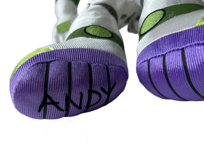 Buzz Lightyear Disney Store Plush – Toy Story x Disney Store Official Release (~12") “ANDY” Boot Detail