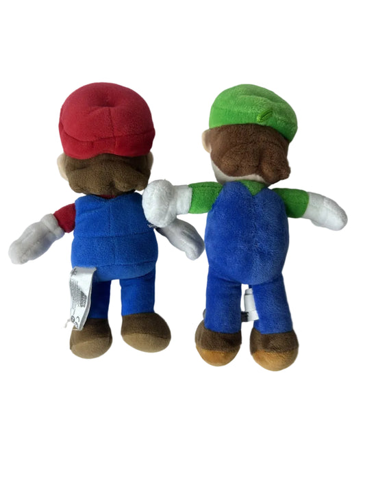Mario & Luigi Super Mario Plush Set – Official Nintendo Licensed Release (~10" each)