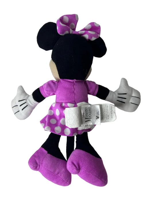 Minnie Mouse Disney Plush – Purple Polka Dot Dress Official Disney Licensed Release 2016 (~12")