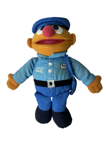 Ernie Mail Carrier Sesame Street Plush – Sesame Workshop 2002 Official Licensed Release (~12")