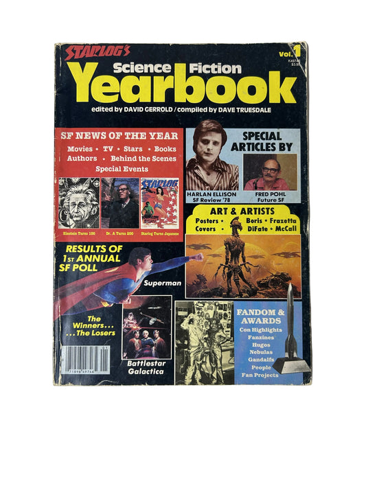 Starlog's Science Fiction Yearbook Vol. 1 – 1979 (Harlan Ellison, Frazetta, Boris, 1st Annual SF Poll)