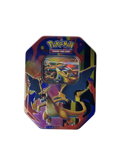 Pokémon TCG Mega Charizard Y ex Tin – Factory Sealed (4 Booster Packs + Promo Card, 2026)