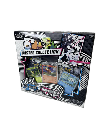 Pokémon TCG Scarlet & Violet Black Bolt & White Flare Poster Collection – Factory Sealed