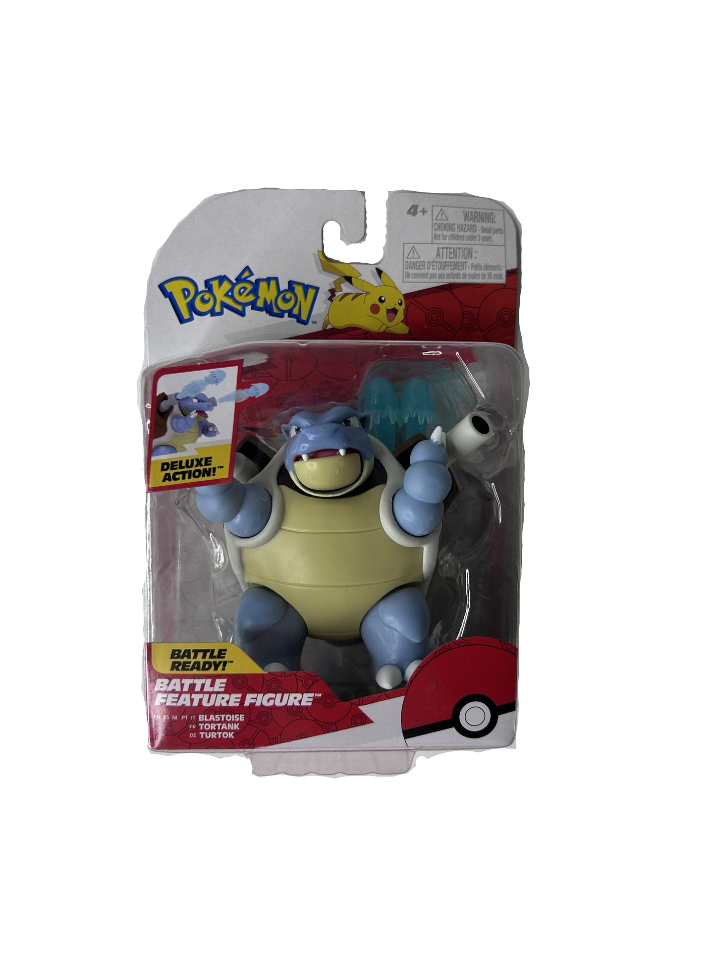 Blastoise Pokémon Battle Feature Figure – Jazwares / New, Sealed (Deluxe Action, Scaled for Battle)