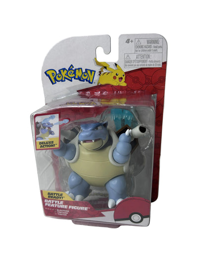 Blastoise Pokémon Battle Feature Figure – Jazwares / New, Sealed (Deluxe Action, Scaled for Battle)