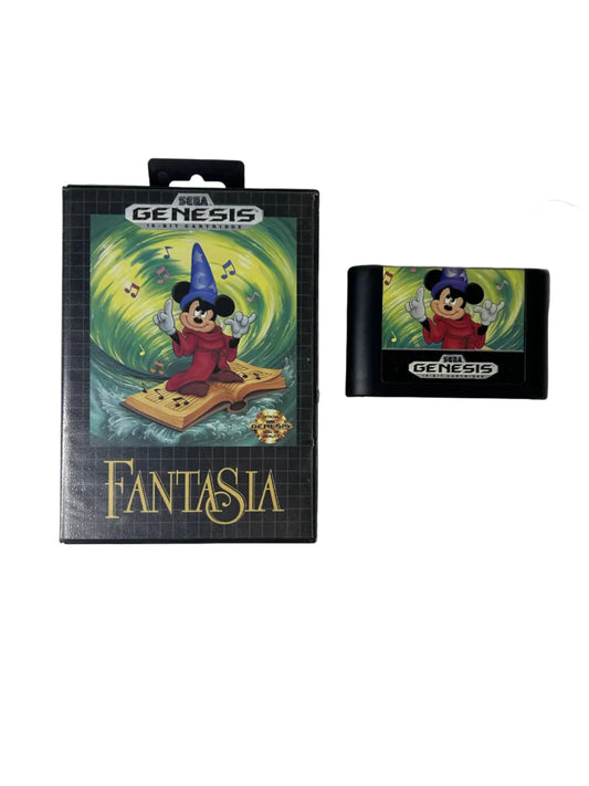 Fantasia – Cart + Case / Sega Genesis / 1991 Sega Disney Action Platformer