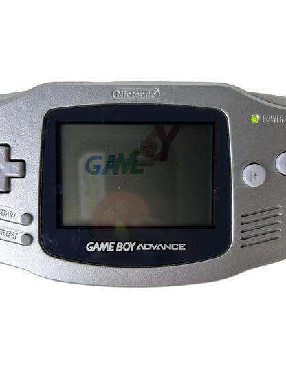 Nintendo Game Boy Advance – Platinum Silver w/ Worm Light / Nintendo / 2001 Handheld Console