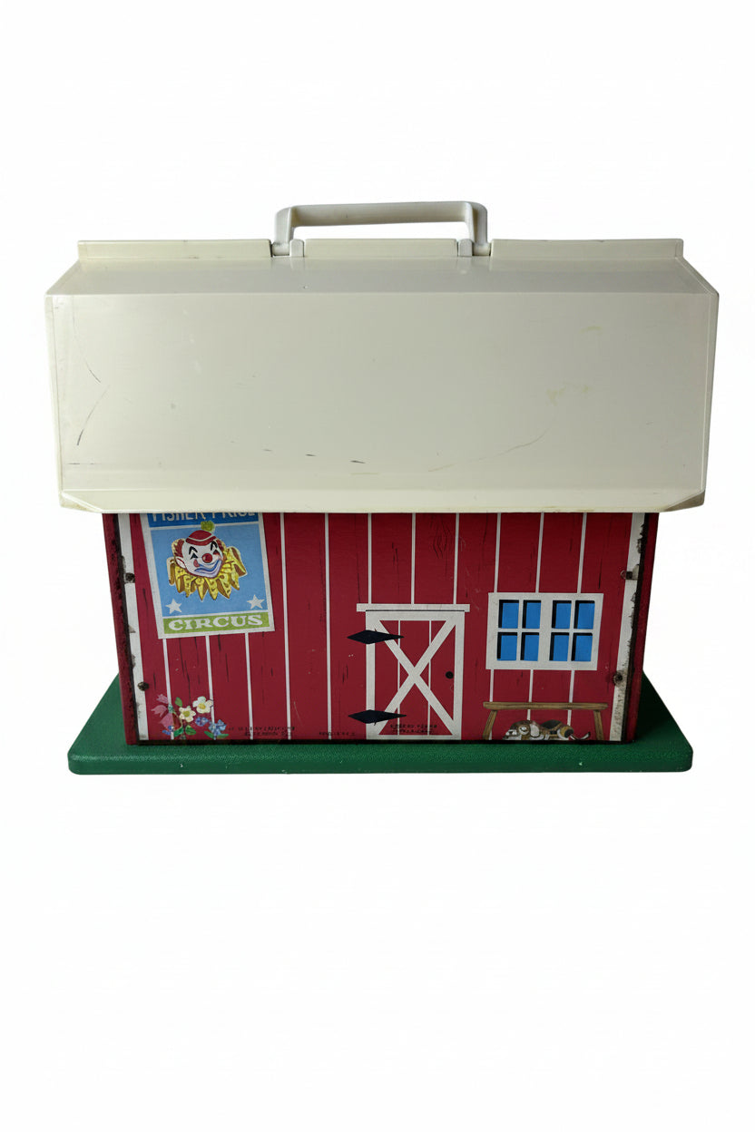 Fisher-Price Play Family Farm #915 – Little People Barn Playset w/ Figures & Animals, 1967 Vintage