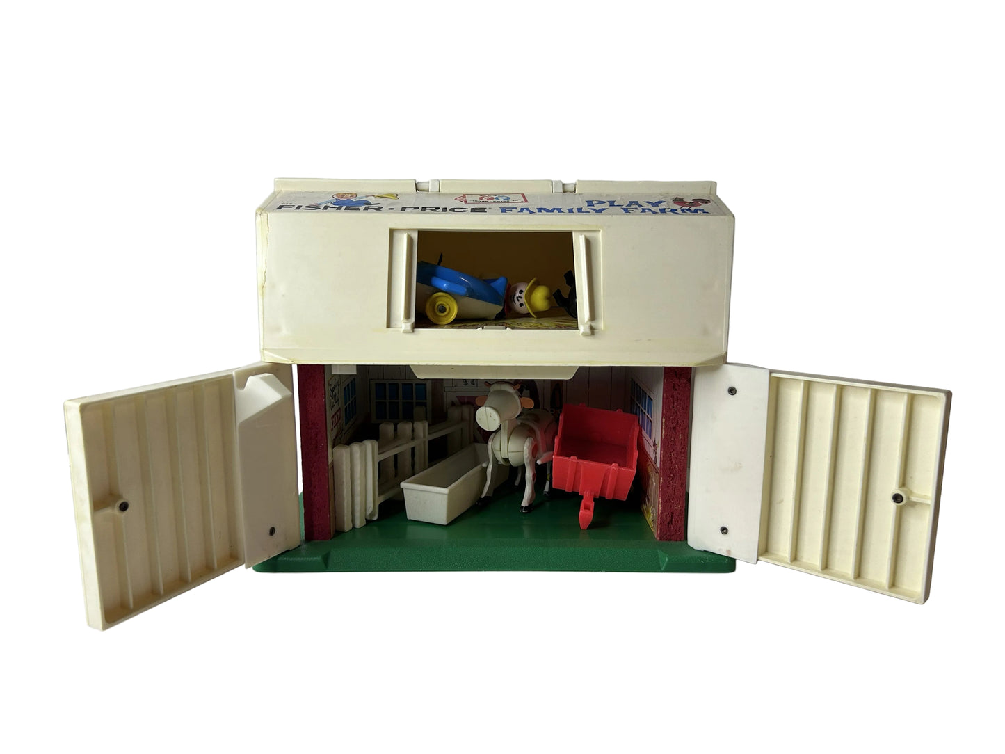 Fisher-Price Play Family Farm #915 – Little People Barn Playset w/ Figures & Animals, 1967 Vintage