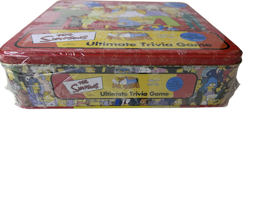 The Simpsons Ultimate Trivia Game – Cardinal Industries Collector Tin, 2002 NIB