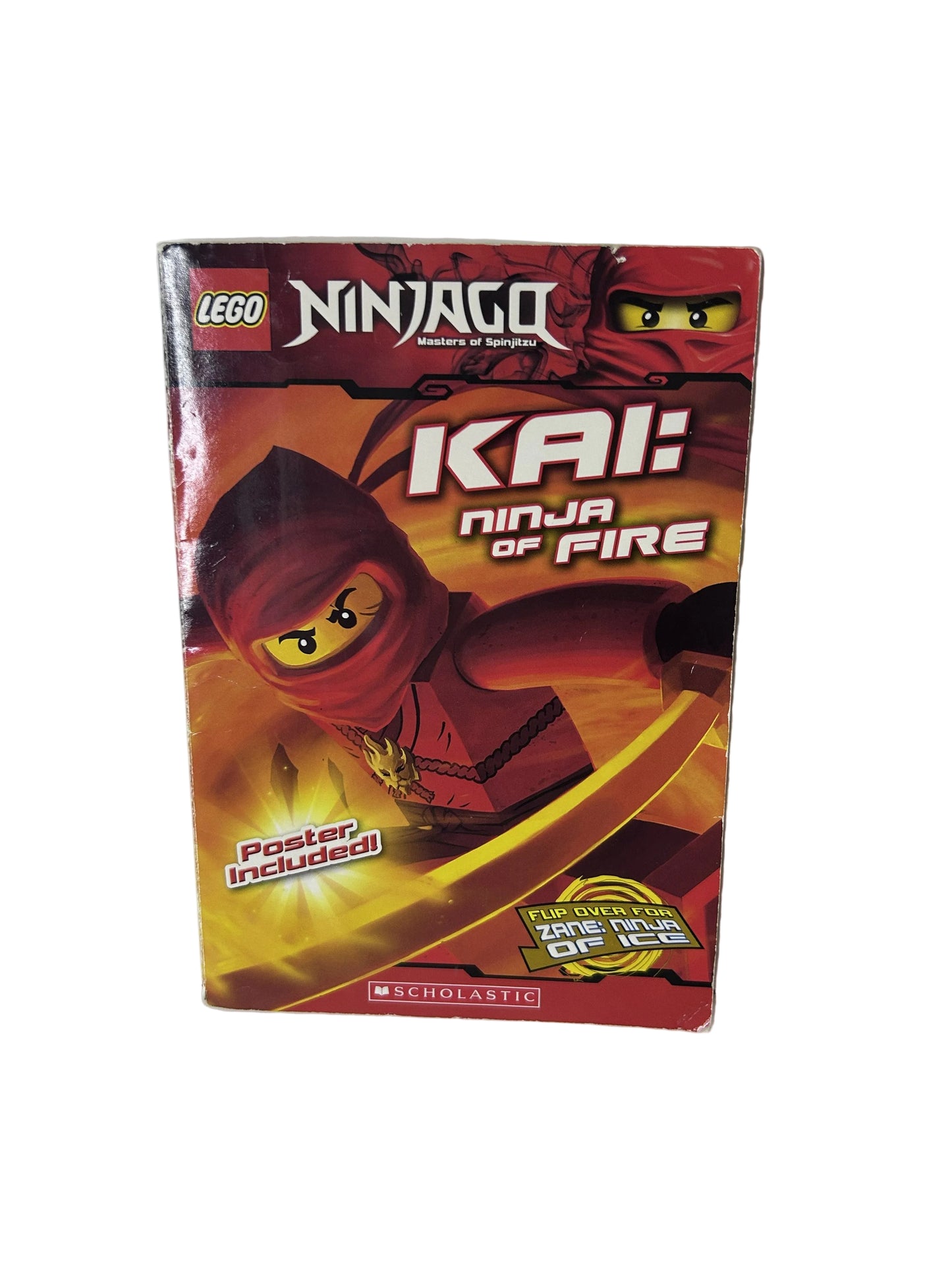 LEGO Ninjago: Kai Ninja of Fire / Zane Ninja of Ice – Scholastic 2011 Flip Book | School Market Edition