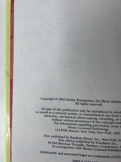 Disney Pixar Monsters Inc.: Boo on the Loose – Disney's First Readers Level 3 | Scholastic 2002 Hardcover