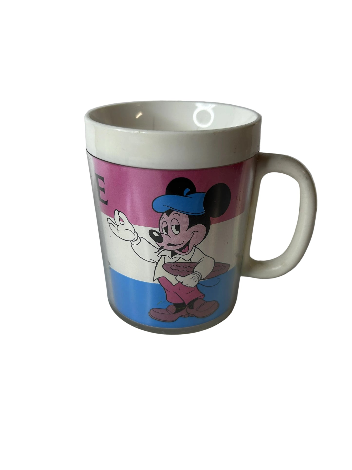Mickey Mouse EPCOT France World Showcase Ceramic Mug – Staffordshire Tableware England | Walt Disney Productions circa 1984 Vintage