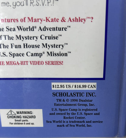 You're Invited to Mary-Kate & Ashley's Sleepover Party – Ann Ellis | Scholastic / Dualstar 1996 Hardcover