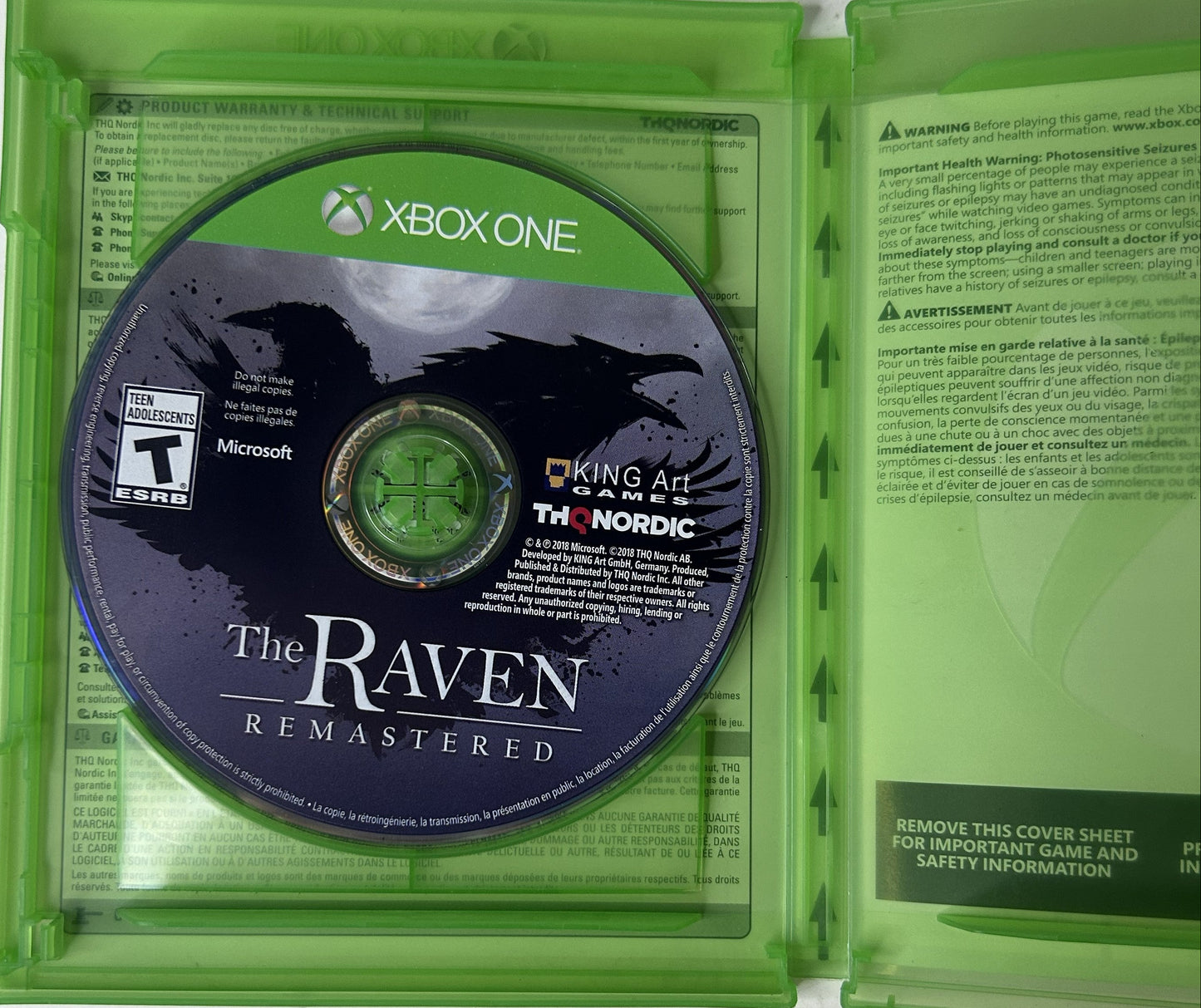 The Raven Remastered – Disc + Case – Xbox One | KING Art / THQ Nordic 2018