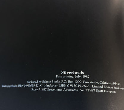 Silverheels – Bruce Jones / Scott Hampton | Eclipse Books 1987 Trade Paperback | Pacific Comics Collected Edition