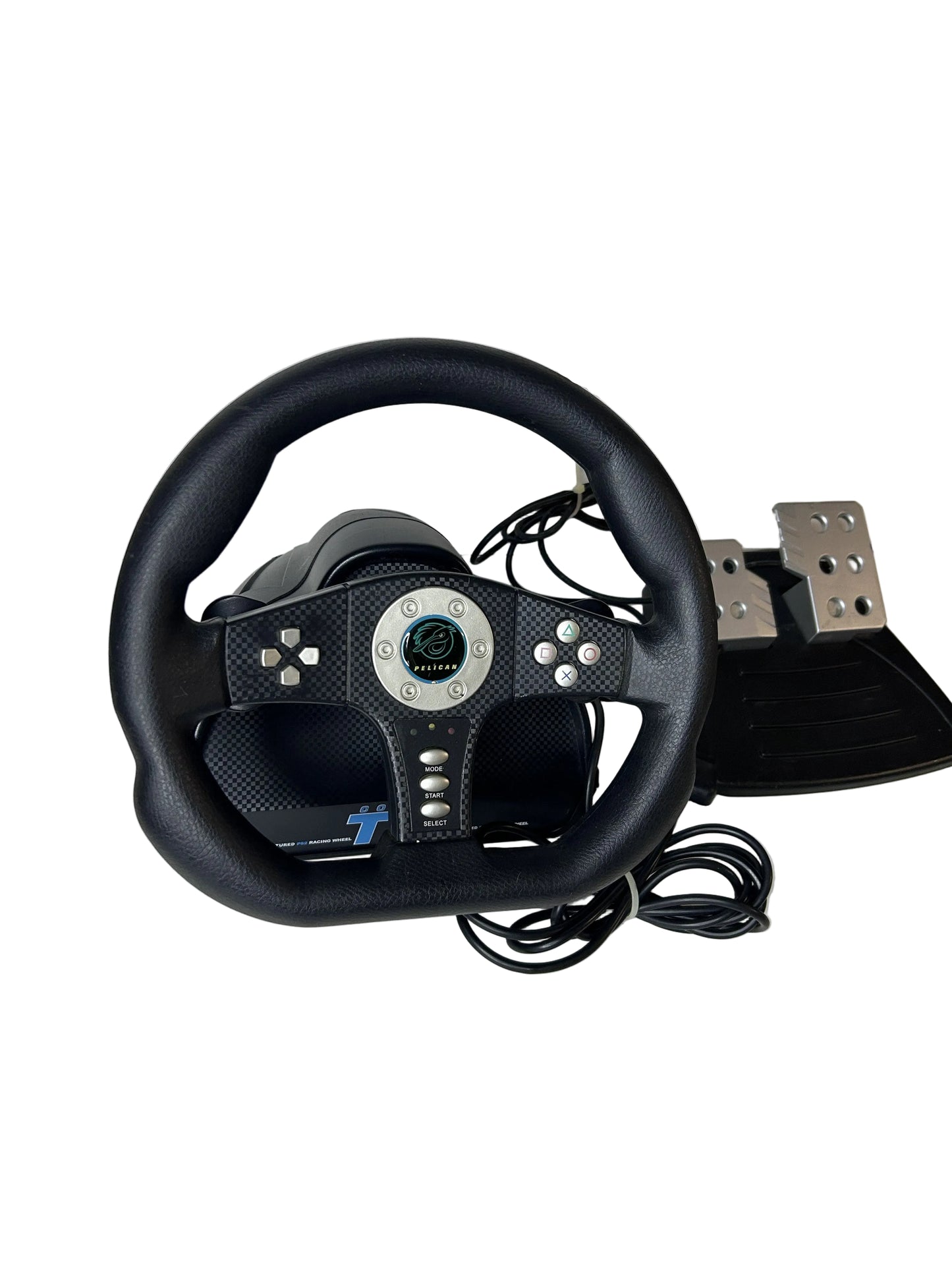 Pelican Cobra TT Racing Wheel & Pedal Set – PlayStation 2 PS2 | Model L-624 Vintage Racing Controller
