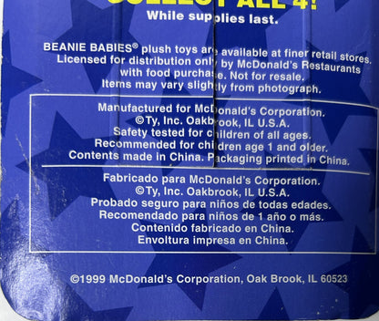 Ty Beanie Babies Glory & Britannia the Bear Set – 1998/1999 McDonald's Exclusive, New, Sealed