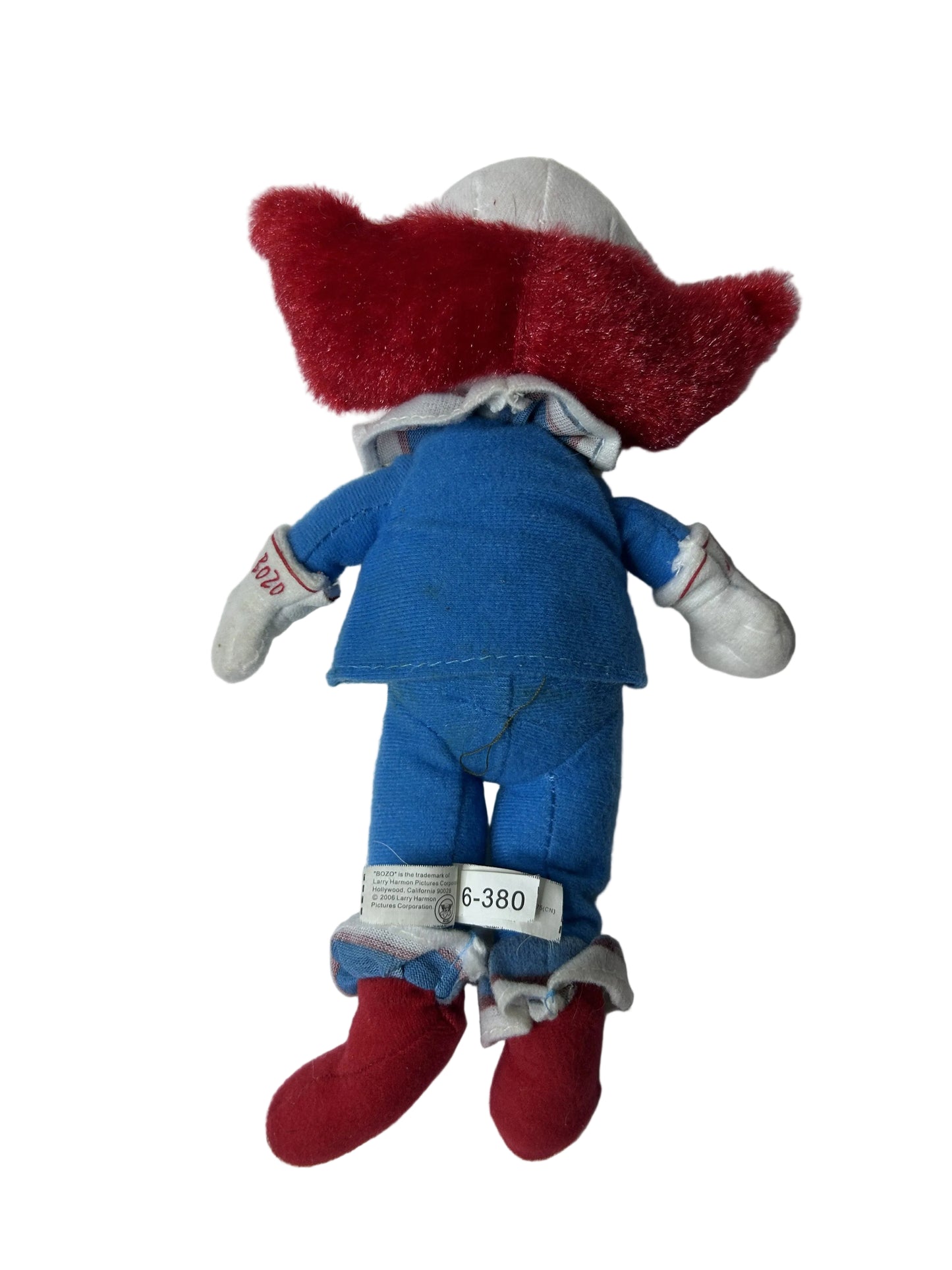 Bozo the Clown Plush Doll – Toy Factory 2006 Larry Harmon Pictures Licensed 15" Stuffed Figure