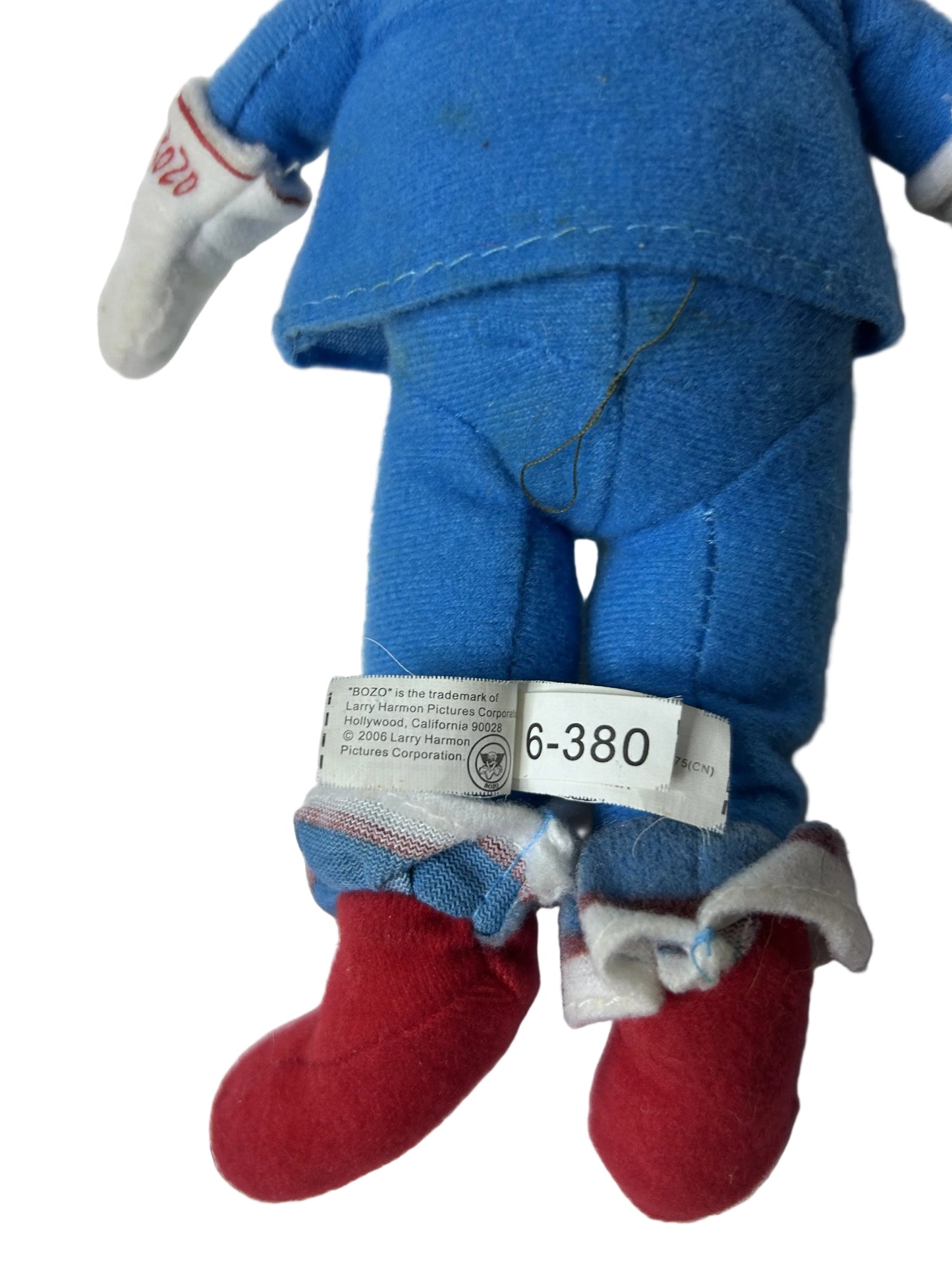 Bozo the Clown Plush Doll – Toy Factory 2006 Larry Harmon Pictures Licensed 15" Stuffed Figure