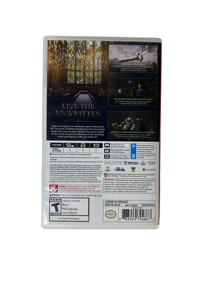 Hogwarts Legacy CIB – Nintendo Switch | Avalanche Software / Warner Bros. Games 2023 w/ Onyx Hippogriff DLC