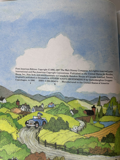 Walt Disney's Donald Duck Buys a House – Wonderful World of Reading First American Edition Hardcover | Random House 1987