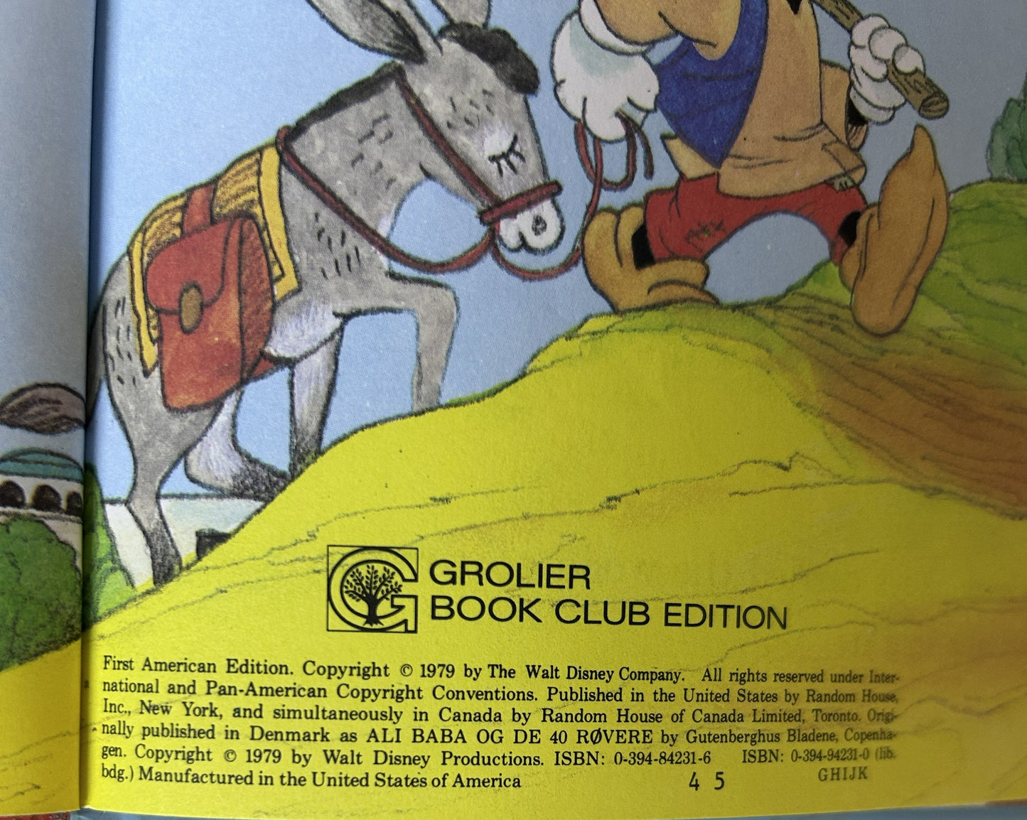 Disney's Ali Baba and the 40 Thieves – Wonderful World of Reading Grolier Book Club Hardcover | Random House 1979