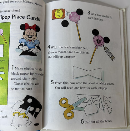 The Mickey Mouse Birthday Book – Party Ideas Hardcover | Grolier Enterprises / Random House 1978