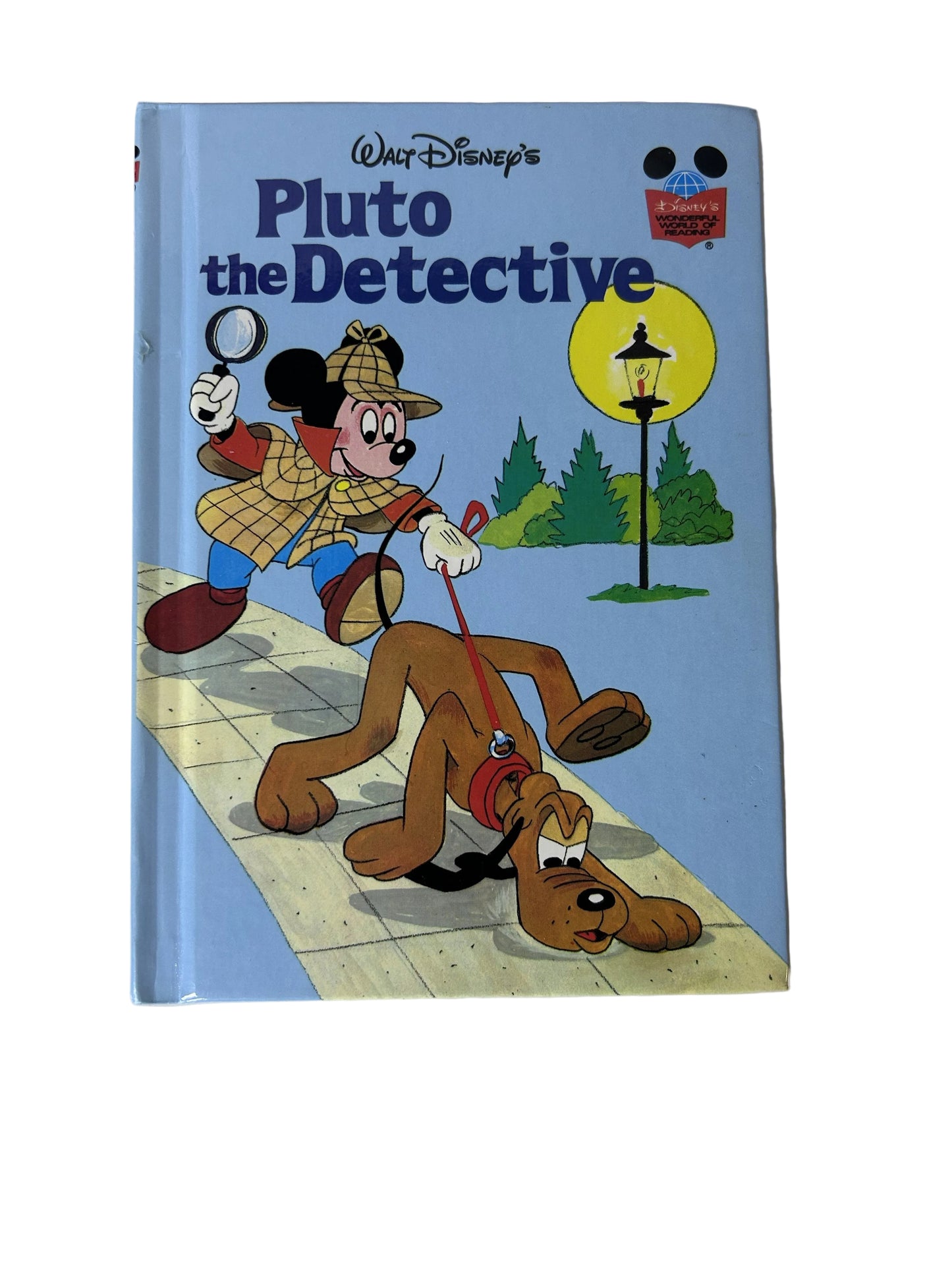 Walt Disney's Pluto the Detective – Wonderful World of Reading Grolier Book Club Hardcover | Random House 1980