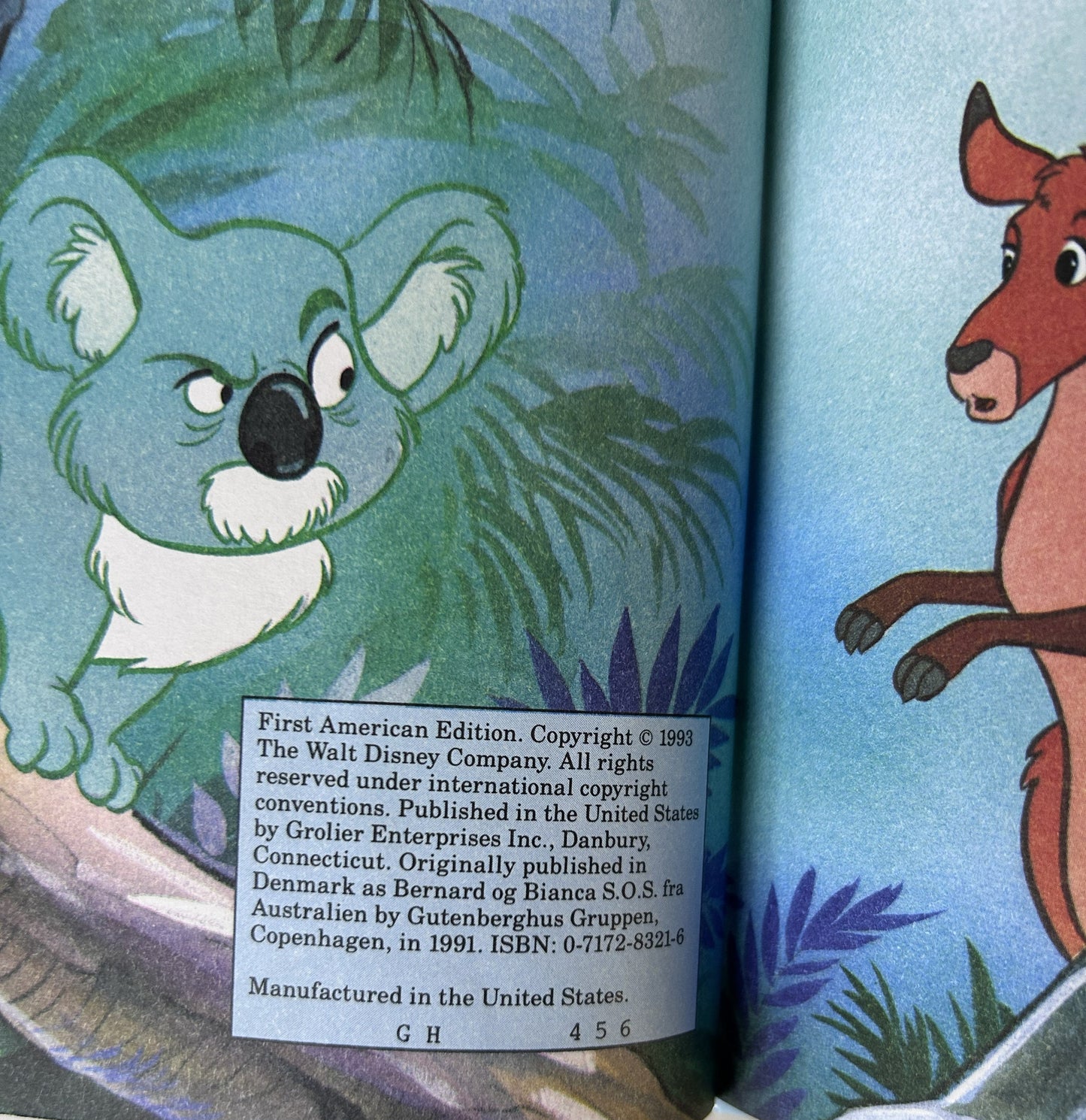 Disney's The Rescuers Down Under – Wonderful World of Reading Grolier Enterprises Hardcover | 1993
