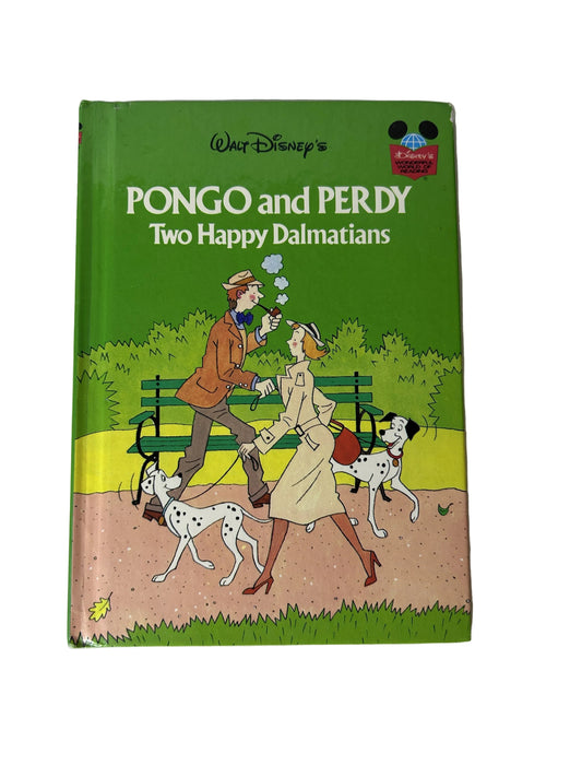 Walt Disney's Pongo and Perdy: Two Happy Dalmatians – Wonderful World of Reading Grolier Book Club Hardcover | Random House 1980