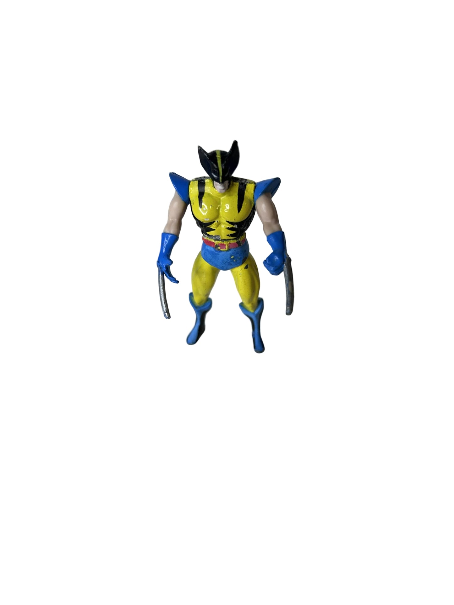 Wolverine Marvel Die Cast X-Men Action Heroes — Toy Biz (1994), Classic Tiger Stripe Costume, Loose